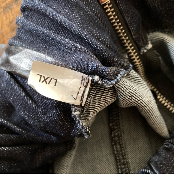 Locker Room Barrel Leg Jeans Raw Hem Cropped High Waist L/XL - Picture 5 of 14